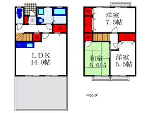 エスポワール上野東の物件間取画像